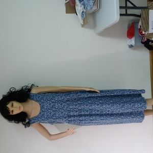 Basic editions blue maxi dress